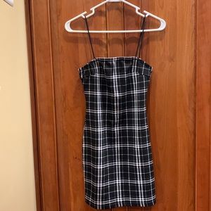 Shein black and white dress.